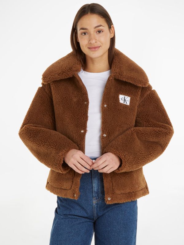 Calvin Klein Jeans Calvin Klein Jeans Bonded Sherpa Jakna smeđa