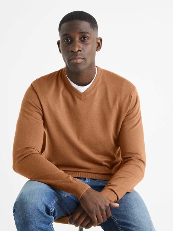 Celio Celio Befirstv Džemper smeđa