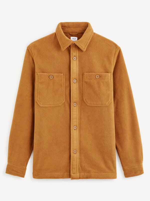 Celio Celio Dafleece Košulja smeđa