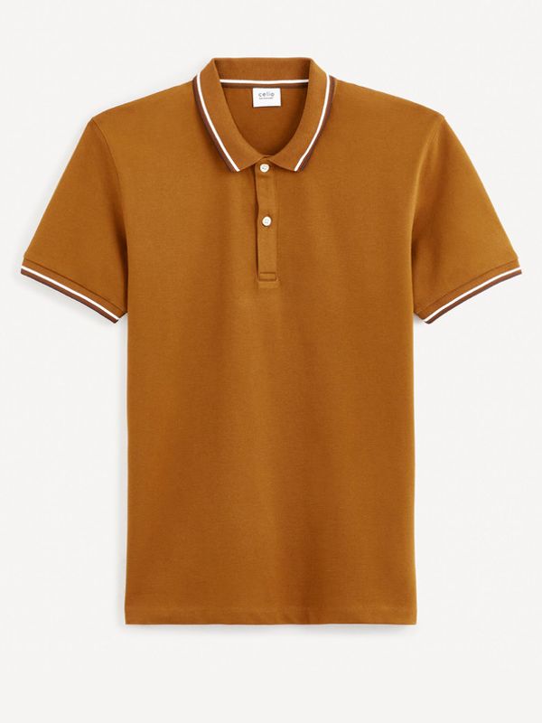 Celio Celio Decolrayeb Majica smeđa