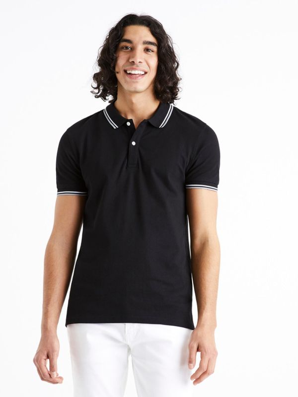 Celio Celio Decolrayeb Polo majica crna