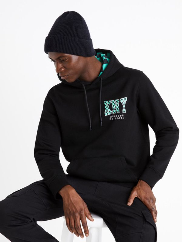 Celio Celio Demon Slayer Majica dugih rukava crna