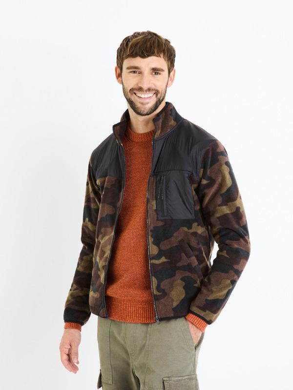 Celio Celio Fecamo Majica dugih rukava smeđa