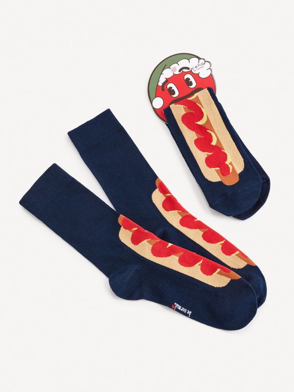 Celio Celio Hot Dog Čarape plava