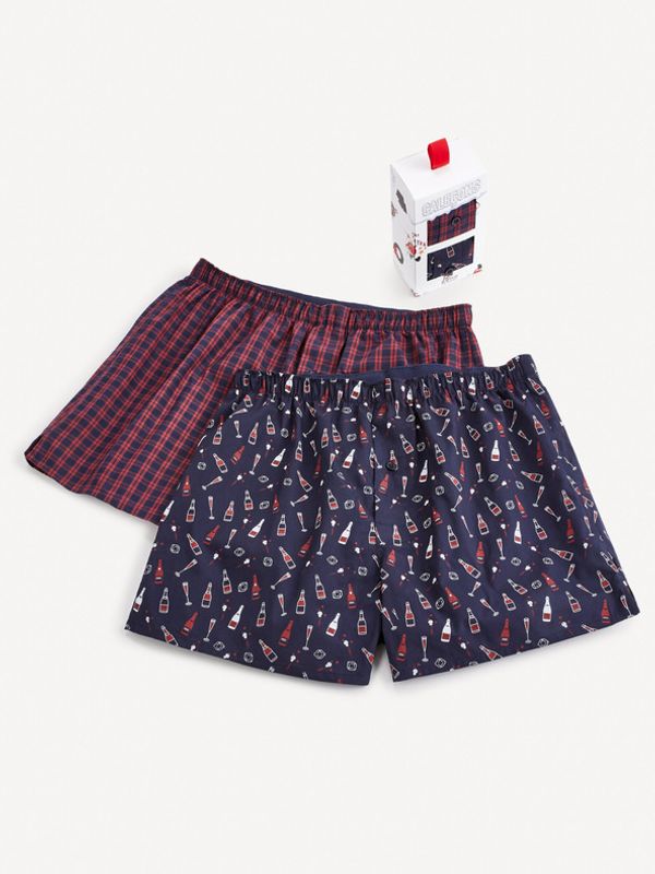 Celio Celio Široke bokserice 2 kom plava