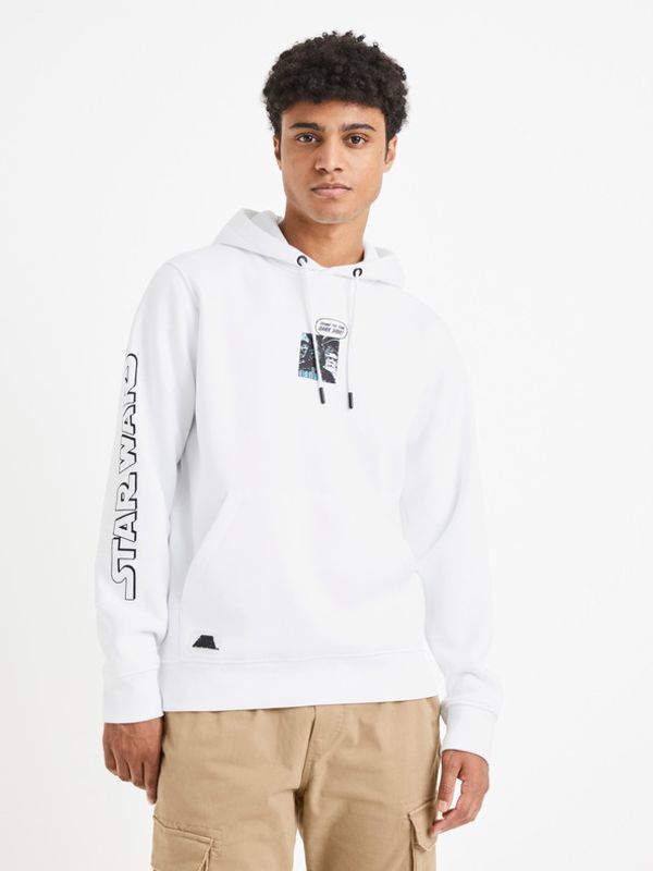 Celio Celio Star Wars Majica dugih rukava bijela