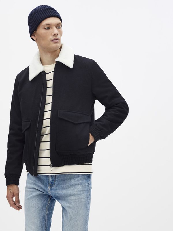 Celio Celio Suborgwool Jakna crna