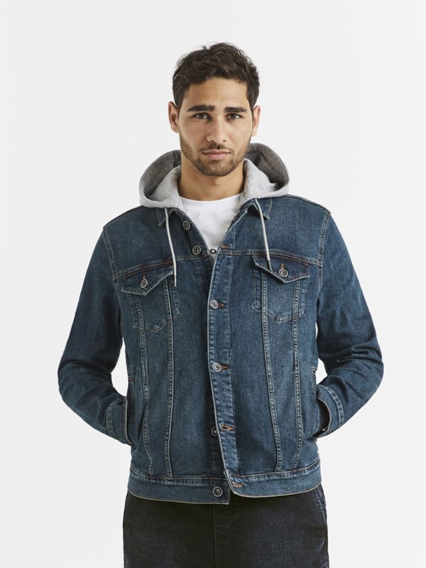 Celio Celio Vudenhood Jakna plava