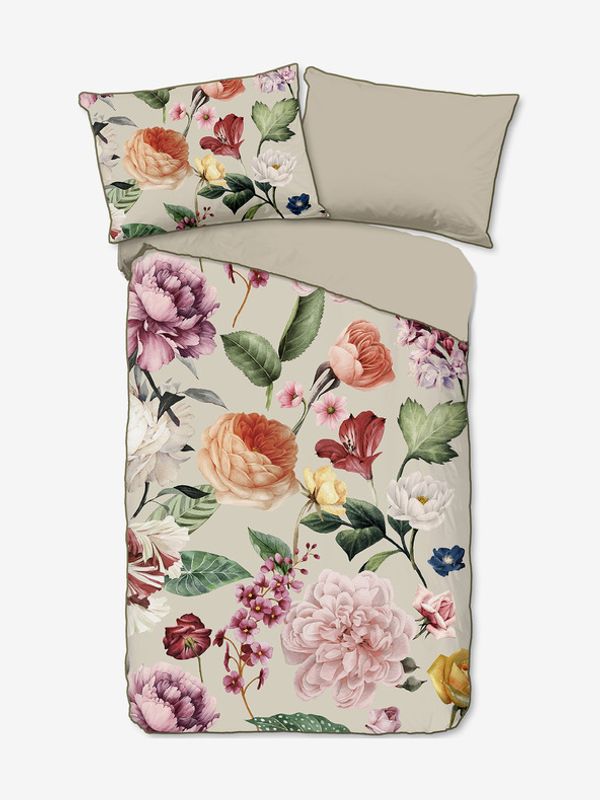 Descanso Descanso Fiori 140x200cm Set posteljine bež