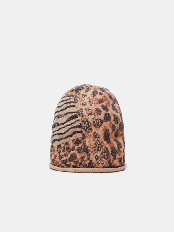 Desigual Desigual Animal Patch Gorro Kapa smeđa