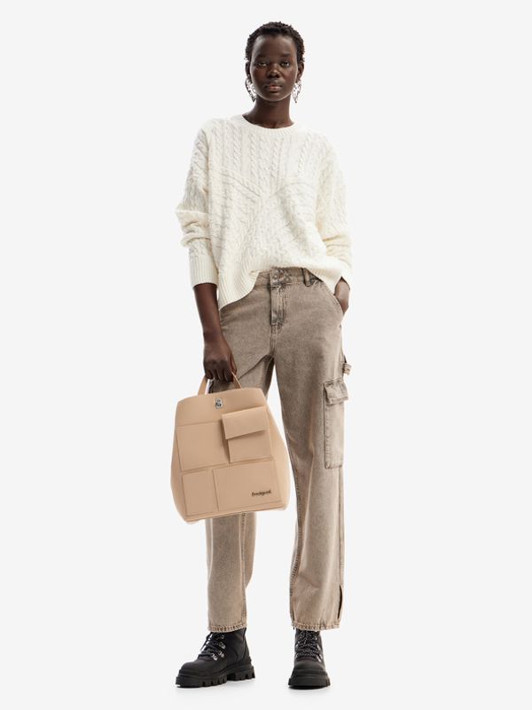 Desigual Desigual Face Sumy Ruksak bež