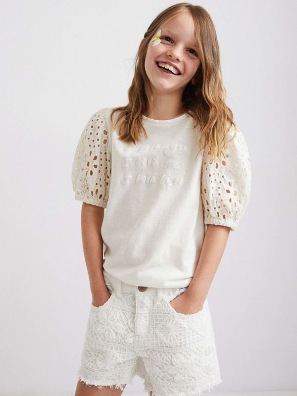 Desigual Desigual Guitarra Dječje kratke hlačice bijela