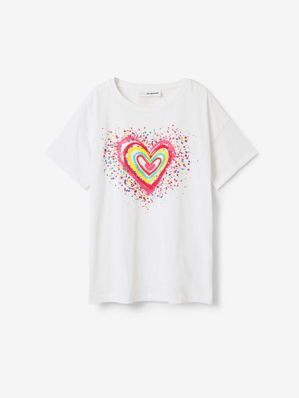 Desigual Desigual Heart Majica dječja bijela