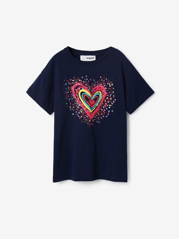 Desigual Desigual Heart Majica dječja plava