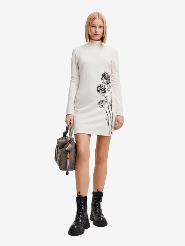 Desigual Desigual Jonquera - Lacroix Haljina bijela