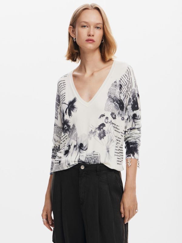 Desigual Desigual Kawartha Lakes Džemper bijela