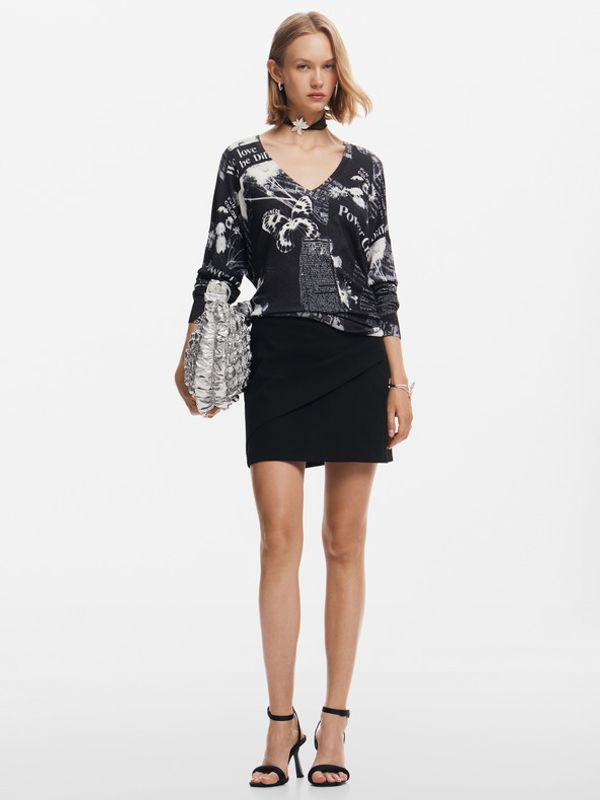 Desigual Desigual Kawartha Lakes Džemper crna