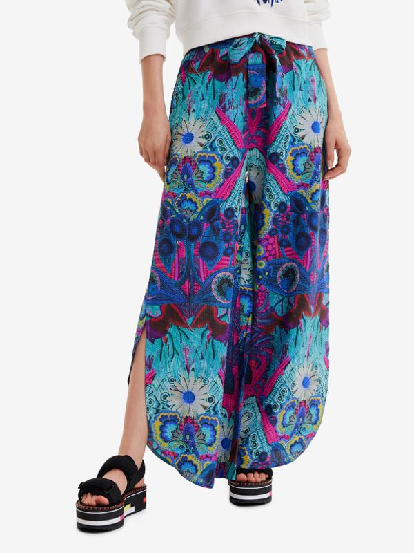 Desigual Desigual Lile-Lacroix Hlače plava