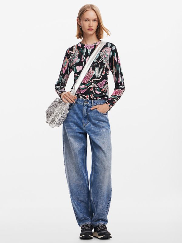 Desigual Desigual Manchester Džemper crna