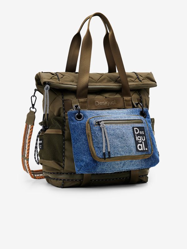 Desigual Desigual Modularis Braided Voyager Ruksak zelena