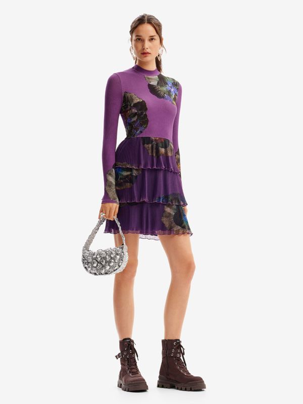 Desigual Desigual Pensee Lacroix Haljina ljubičasta