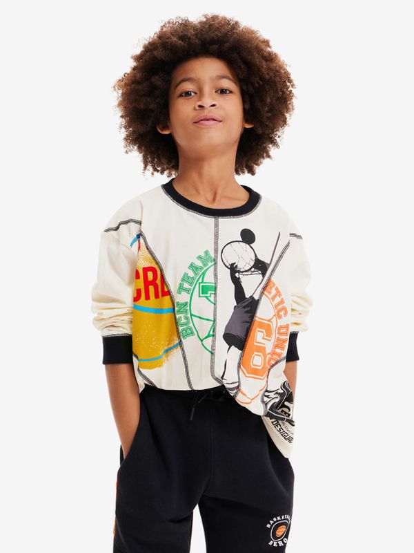 Desigual Desigual Roy Dječja majica bijela