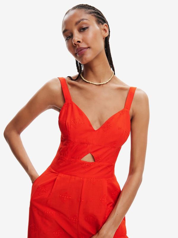 Desigual Desigual Sandall Kombinezon crvena
