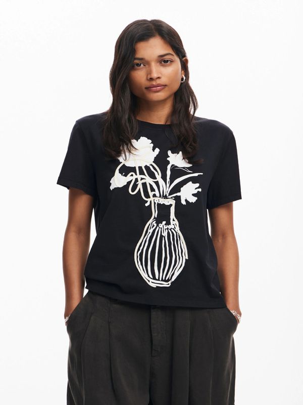 Desigual Desigual Shadow Majica crna