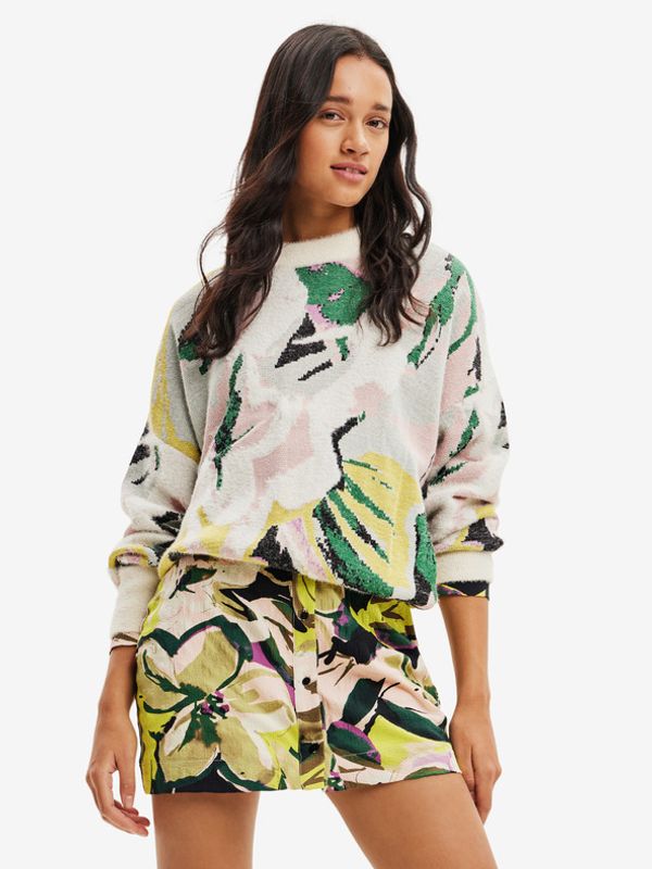 Desigual Desigual Tropi Džemper bijela