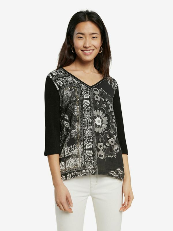 Desigual Desigual TS Varsovia Majica crna