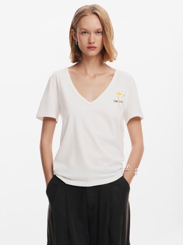 Desigual Desigual Vini Majica bijela