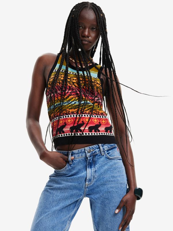 Desigual Desigual Xenia Majica bez rukava crna