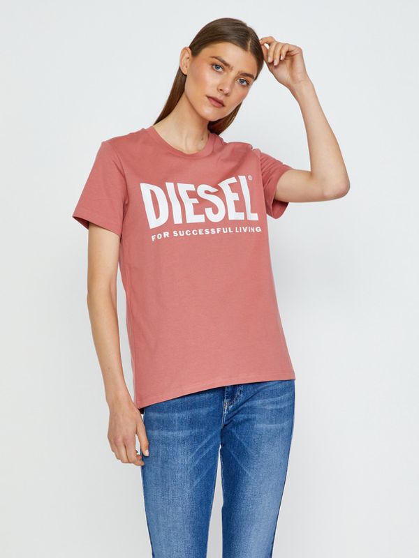 Diesel Diesel Sily-Ecologo Majica ružičasta