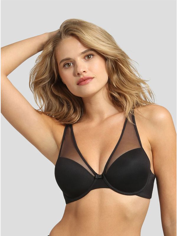 DIM DIM Generous Invisible Underwire Padded Grudnjak crna