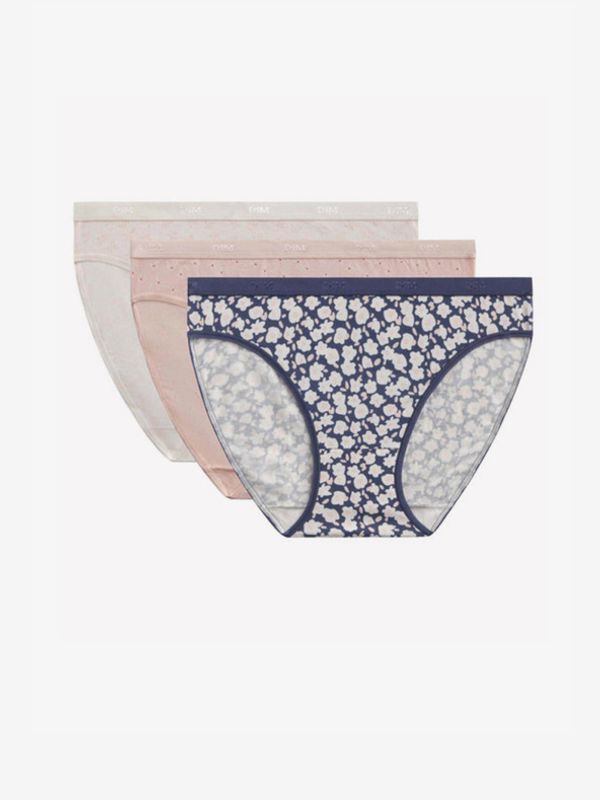 DIM DIM LES POCKETS COTTON SLIP 3-pack Gaćice bijela