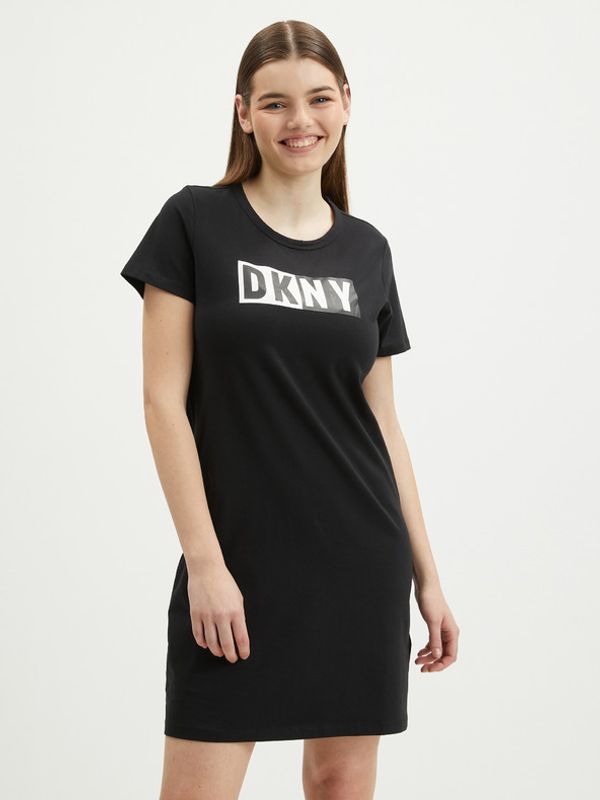 DKNY DKNY Two Tone Haljina crna
