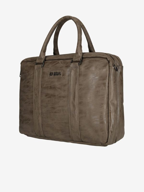 Enrico Benetti Enrico Benetti Rotterdam 15" Notebook Bag Medium Taupe Torba siva