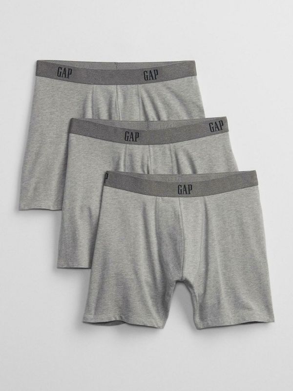 GAP GAP 3-pack Bokserice siva