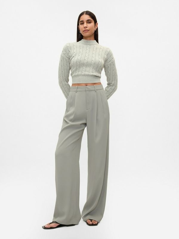 GAP GAP 365 High Rise Hlače siva