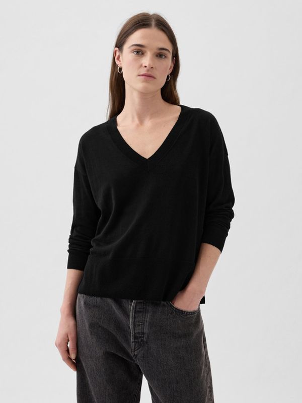 GAP GAP Džemper crna