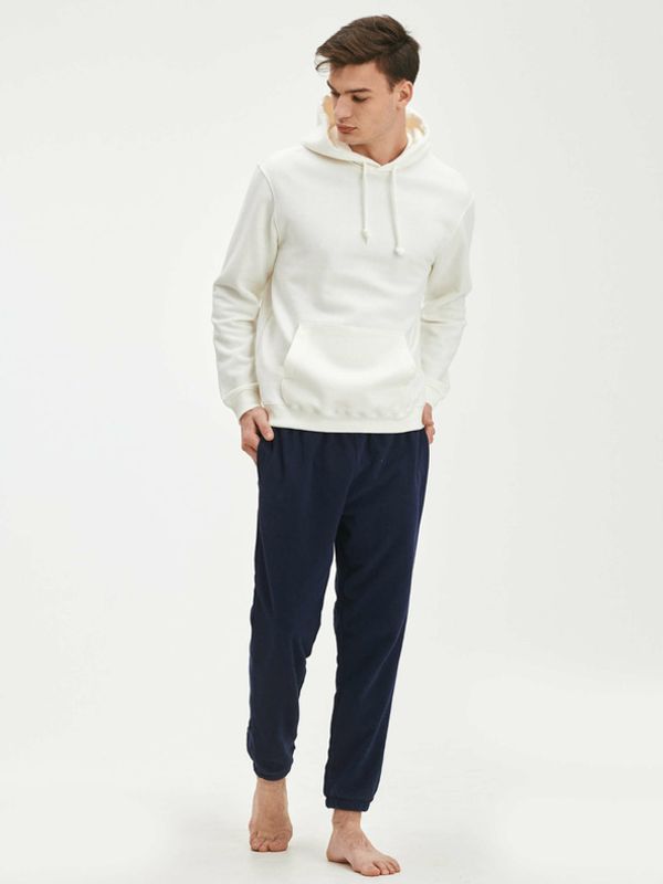 GAP GAP fleece joggers Donji dio trenirke plava