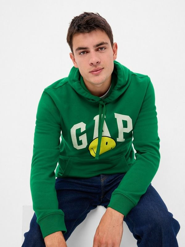 GAP GAP Gap & Smiley® Majica dugih rukava zelena