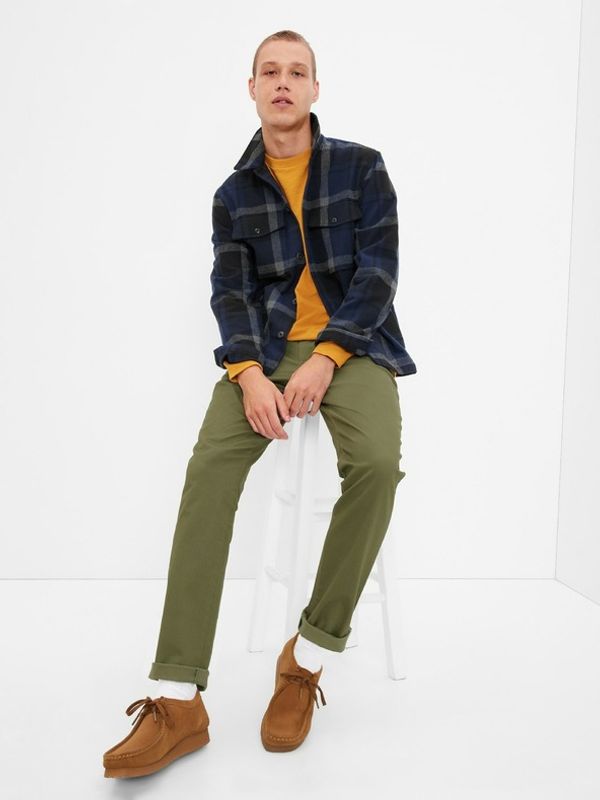 GAP GAP GapFlex Hlače zelena