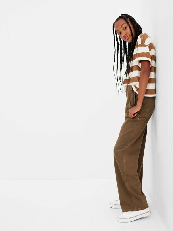 GAP GAP Hlače dječje smeđa