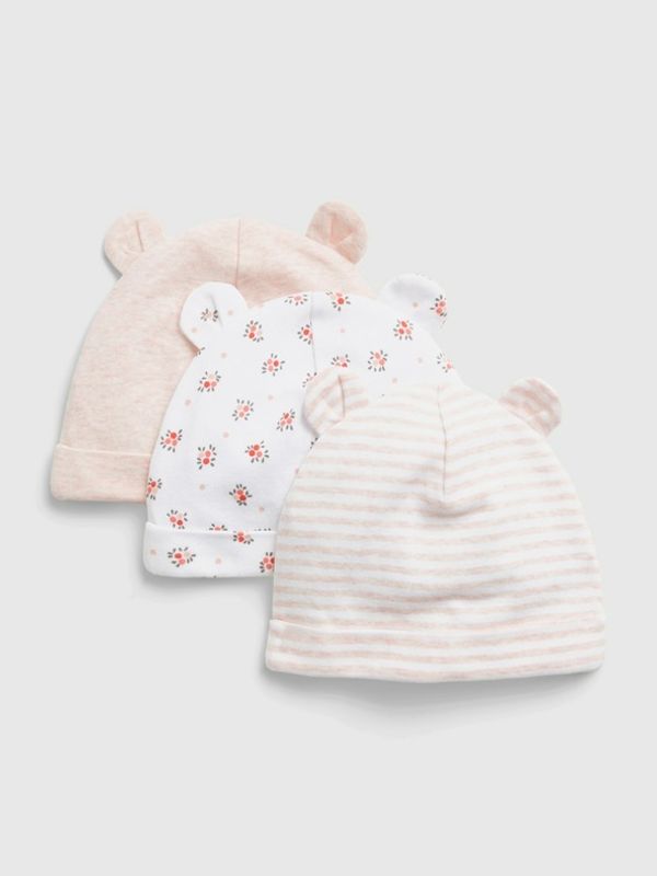 GAP GAP Kapa dječja 3 kom ružičasta