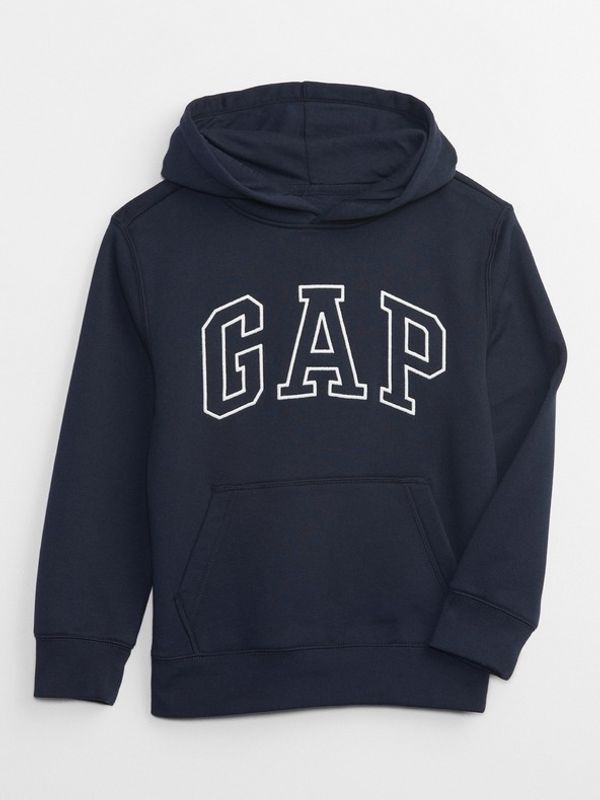 GAP GAP Logo Hoodie Majica dugih rukava plava