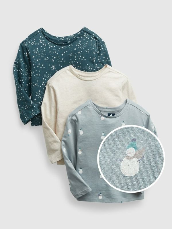 GAP GAP Majica 3 kom dječja bijela