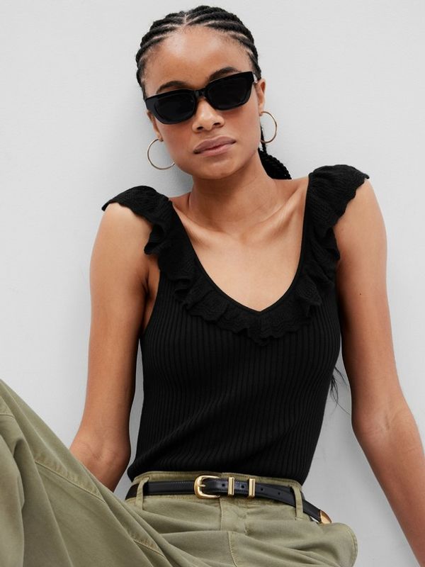 GAP GAP Majica bez rukava crna