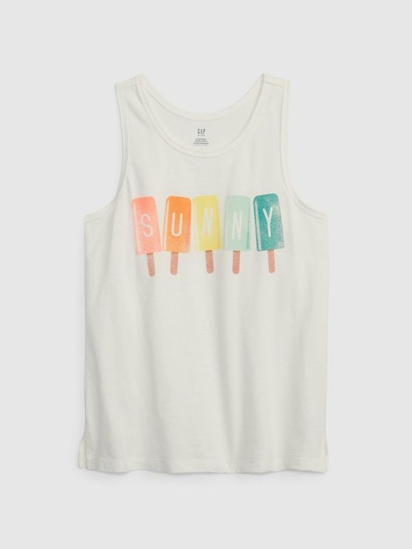 GAP GAP Majica bez rukava dječja bijela