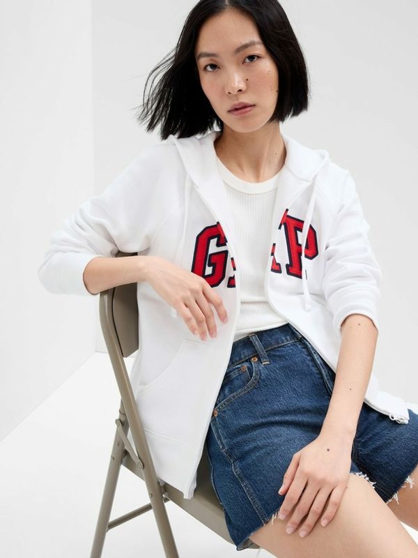 GAP GAP Majica dugih rukava bijela